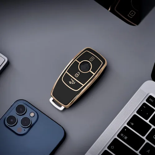 Miniatura 6 de ELOHEI Funda para llavero de Mercedes Benz, TPU suave premium de 360 grados con protección completa, accesorios de estuche para llaves para Mercedes