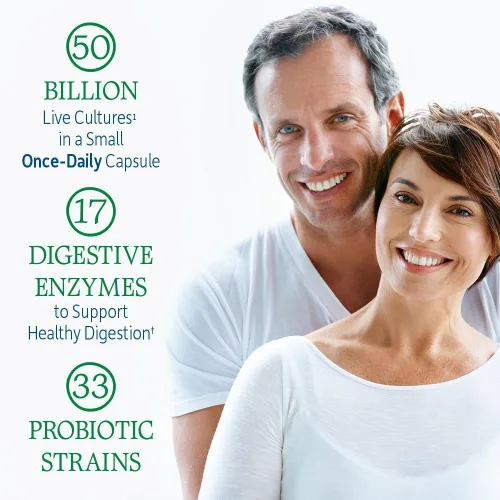 Miniatura 4 de Garden of Life Probióticos para mujeres y hombres – Probióticos crudos para el cuidado del colon 50 mil millones de UFC y enzimas, estable una vez