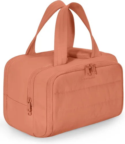 Miniatura 9 de BAGSMART Bolsa de Aseo de Viaje, Bolsa de Aseo Resistente para Mujeres, Bolsas de Aseo Ampliamente Abiertas y Esponjosas para Viajar, Organizador