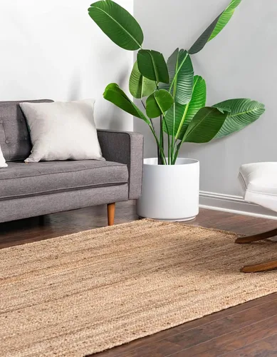 Miniatura 3 de Alfombras rectangulares trenzadas a mano de yute natural para estar, interiores y exteriores, alfombra de pasillo de cocina (24 x 72 pulgadas