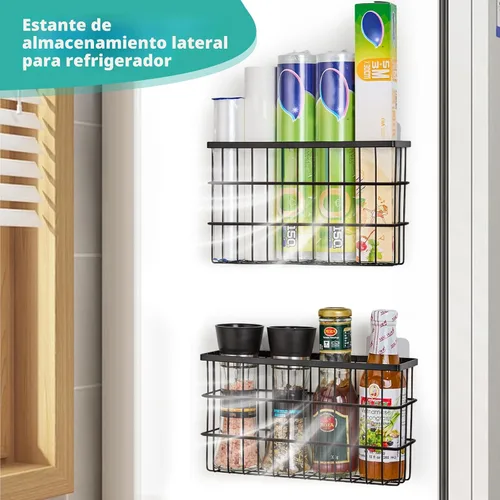 Miniatura 6 de 2 unidades de organizador para puerta de gabinete, organizadores de tapa autoadhesivos para cajas de almacenamiento dentro del gabinete, organizador