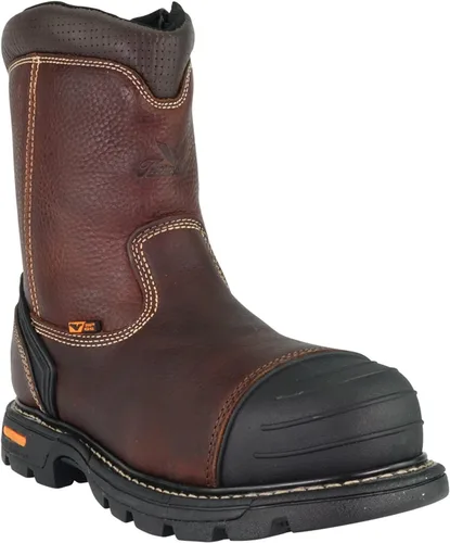 Miniatura 2 de Thorogood GEN-Flex2 Botas de Trabajo Wellington de 8" con Cierre Lateral Pull On para Hombres - Cuero de Grano Completo con Puntera de Seguridad