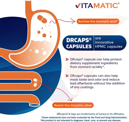 Miniatura 6 de Vitamatic Lactobacillus Salivarius 2 mil millones por cápsula DR - 60 unidades - Soporte digestivo - Fabricado con fibra prebiótica de inulina