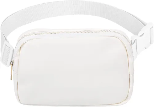 Miniatura 24 de VOROLO Riñonera para mujeres y hombres, bolsa cruzada, bolsa de cinturón con correa ajustable, Rosa, 5,6 pulg.