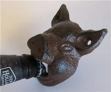 Miniatura 3 de UD Abrebotellas de Cerdo de Hierro Fundido Montado en la Pared