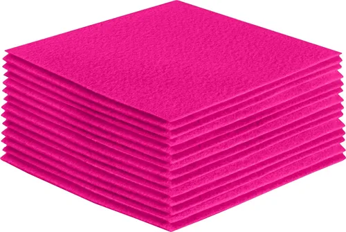 Miniatura 207 de FabricLA Hojas de fieltro acrílico para manualidades, cuadrados de fieltro precortados suaves de 4 x 4 pulgadas (3.9 in x 3.9 in), utiliza hojas