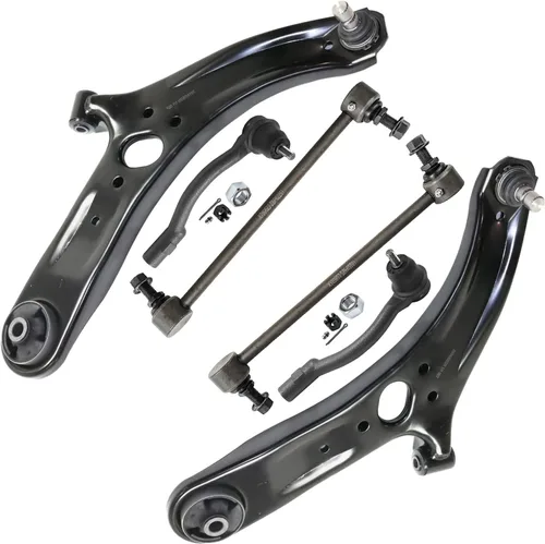Miniatura 350 de Detroit Axle - Kit de extremo delantero para Chrysler 300 Dodge Charge Challenger 2011-2023, 2 brazos de control inferiores traseros 2 rótulas