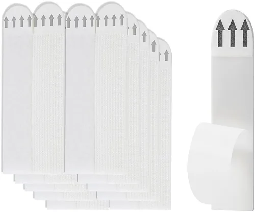 Miniatura 8 de 36 pares de tiras para colgar cuadros de 0.63 x 1.81 pulgadas, tiras adhesivas para colgar en la pared, sin agujeros, marcos de fotos para colgar