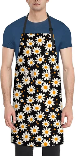 Hermoso delantal de tortuga marina para mujeres y hombres, delantales de chef de cocina de tela Oxford Margarita72