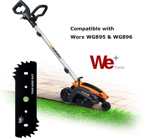 Miniatura 2 de Cuchilla de repuesto de bordeadora eléctrica de 7.5 pulgadas con arandelas de montaje, compatible con Worx WA0034 para WG895 y WG896 WTA0077