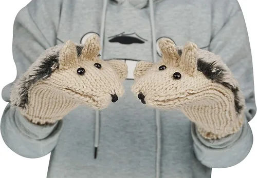 Miniatura 3 de Guantes de inverno supercálidos con diseño de erizo