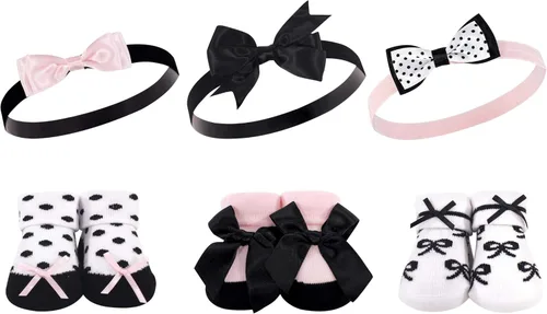 Miniatura 37 de Hudson Baby Conjunto de regalo de diadema y calcetines para niña Flor azul marino rosa