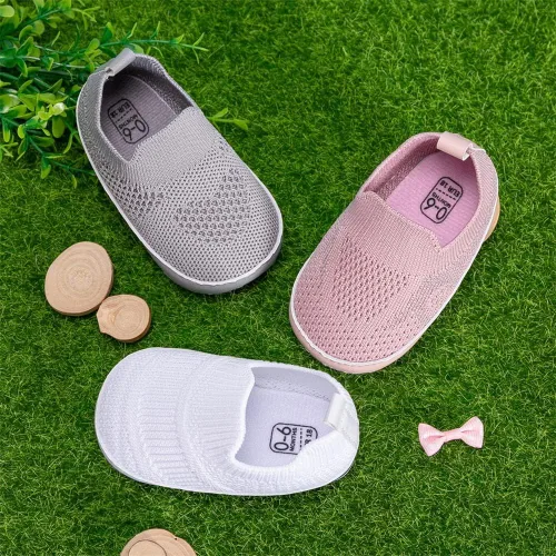Miniatura 3 de Meckior - Zapatos para recién nacidos, tipo mocasines de lona con suela suave para recién nacidos, bebés, niños y niñas que estén dando sus primeros