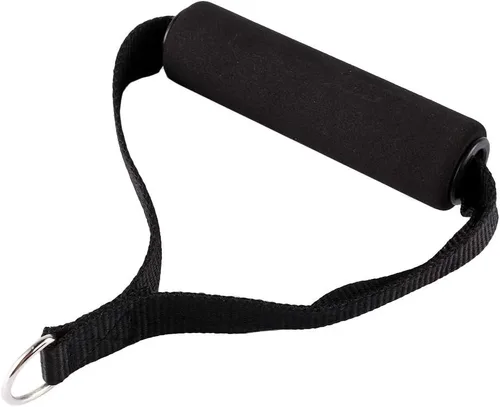 Miniatura 7 de CHICIRIS Cuerda de resistencia para gimnasio, mango de banda de resistencia de 154.3 lbs, mango de cable resistente, color negro para ejercicios