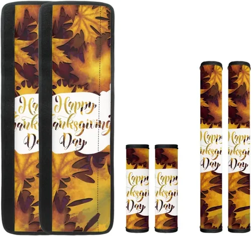 Miniatura 8 de 6 fundas para manija de puerta de refrigerador de Acción de Gracias, cubierta de manija de nevera de otoño, hoja de arce, protector de manija