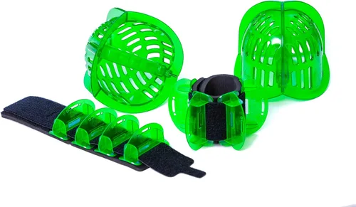 Miniatura 11 de Pesas totales de piscina para paquete de ejercicios acuáticos, campanas de policarbonato para la parte superior del cuerpo y aletas acolchadas