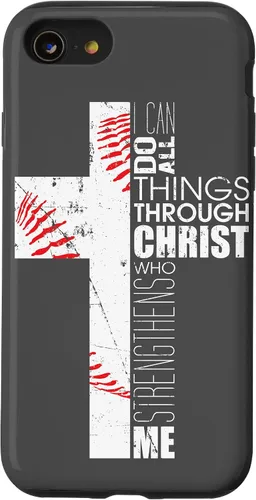 Miniatura 18 de Baseball Phone Case Christian Bible Verse Philippians 4:13 Case for iPhone 17