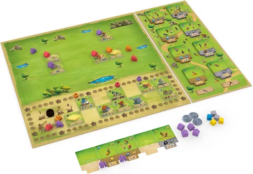 Miniatura 2 de IELLO: Little Town: Artisans Expansion - Juego de mesa de estrategia, táctico e interactivo, más edificios y objetivos, juego familiar, a partir