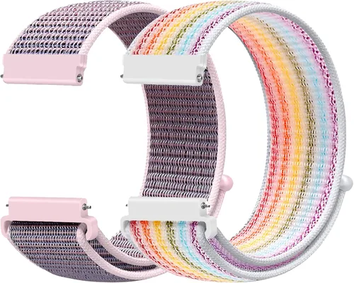 Miniatura 27 de Correas deportivas de nailon de 0.709 in de liberación rápida compatibles con Garmin Venu 4 1.614 in/3S 1.614 in/Venu 2S/Vivoactive 4S/Vivomove