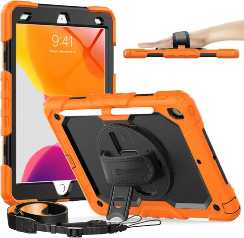 Miniatura 12 de Timecity - Funda para iPad de 9ª/8ª/7ª generación, de 10.2 pulgadas, funda protectora resistente con protector de pantalla, soporte giratorio