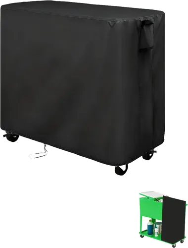 Kingling Funda para carrito enfriador Keter de 89.8 cuartos de galón, cubierta impermeable para carrito enfriador de aire libre con ruedas, patio