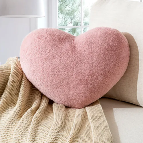 Miniatura 8 de 2 almohadas de corazón rojo y blanco, almohadas decorativas, almohadas en forma de corazón para cama, sofá, silla, dormitorio, habitación. Bonita