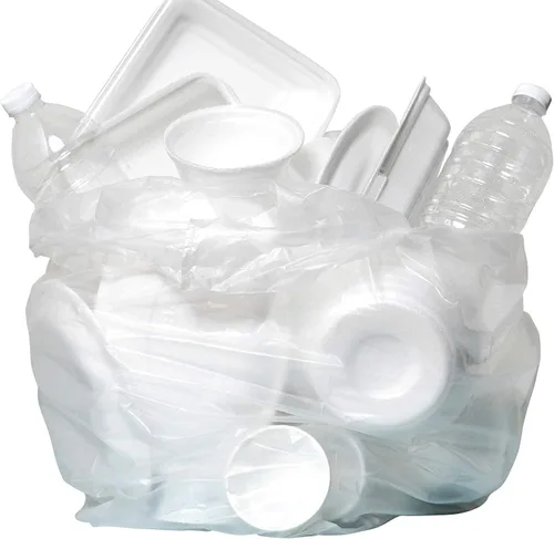 Miniatura 5 de Aluf Plastics - Bolsas de basura de alta densidad, 33 galones, 500 unidades, 11 micras (eq), 33 x 40 pulgadas, transparentes, para baño, oficina