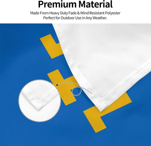 Miniatura 5 de Bandera del pueblo tártaro de Crimea de 4 x 6 pies, poliéster duradero, divertido cartel decorativo para exteriores, banderas de patio