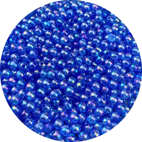 Miniatura 41 de 1000 piezas de cuentas redondas de acrílico de 6 mm, colores AB, cuentas espaciadoras redondas para aretes, pulseras, collares, llaveros, joyería