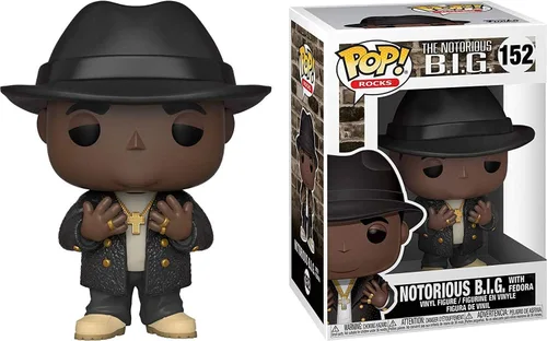 Miniatura 3 de Funko Pop! Rocks: Biggie - Notorious B.I.G con Fedora Bundle con 1 protector de caja PopShield Pop