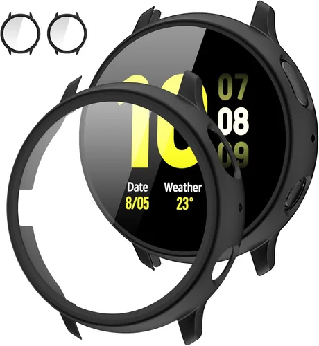 Miniatura 3 de Tensea - 2 fundas protectoras compatibles con pantalla Samsung Galaxy Watch Active 2, 44 mm, 40 mm, protectora de TPU suave, cubierta completa