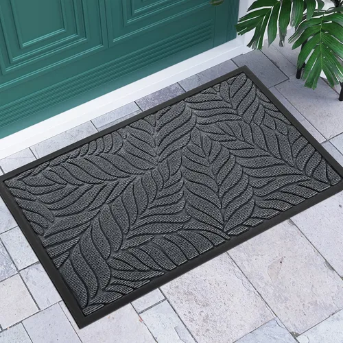 Miniatura 9 de Yimobra Tapete para puerta delantera para interiores y exteriores, 29.5 x 17 pulgadas, impermeable, para todas las estaciones, para entrada