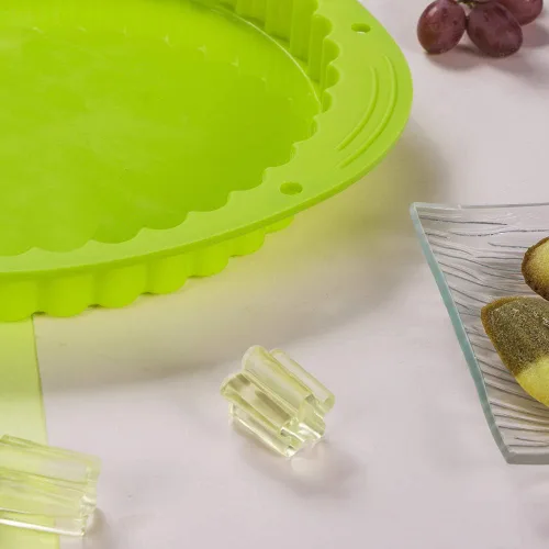 Miniatura 4 de Webake Tarta de silicona para tartas/sartén para flan de 9.5 pulgadas, molde antiadherente para pastel de pizza