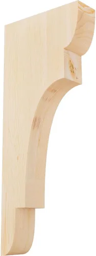 Miniatura 94 de Ekena Millwork COR04X12X12NEB00RWR 4 pulgadas de ancho x 12 pulgadas de profundidad x 12 pulgadas de alto New Brighton Rough Sawn Corbel, cedro rojo