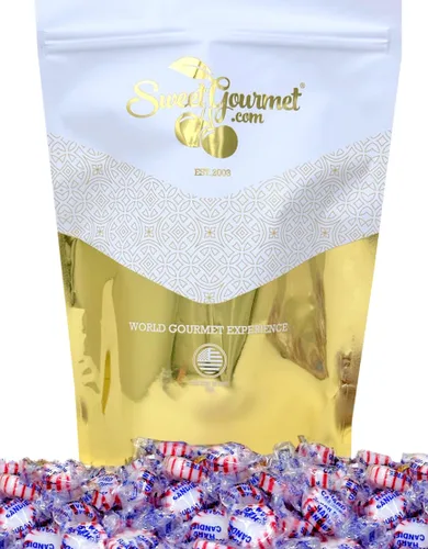 Miniatura 11 de SweetGourmet Caramelo duro de menta sin azúcar, mentas Starlight envueltas, 5 libras, sabor natural, sin gluten, sin grasa, 450 piezas