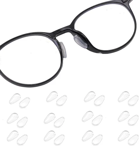 Miniatura 6 de Junsika Almohadillas para la nariz para gafas, almohadillas adhesivas de silicona suave para anteojos, antideslizantes, para cámara de aire