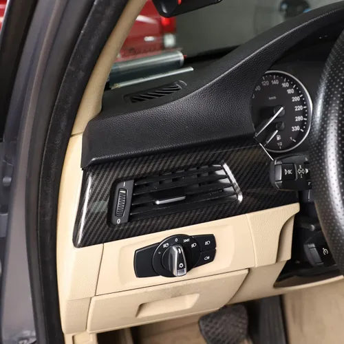 Miniatura 5 de YIWANG Calcomanías de fibra de carbono para el interior del tablero de instrumentos para BMW Serie 3 E90 2005-2012 LHD Auto Accesorios