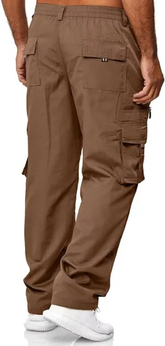 Miniatura 4 de Pantalones de carga para hombre, ligeros, tácticos, para senderismo, ajuste clásico, múltiples bolsillos