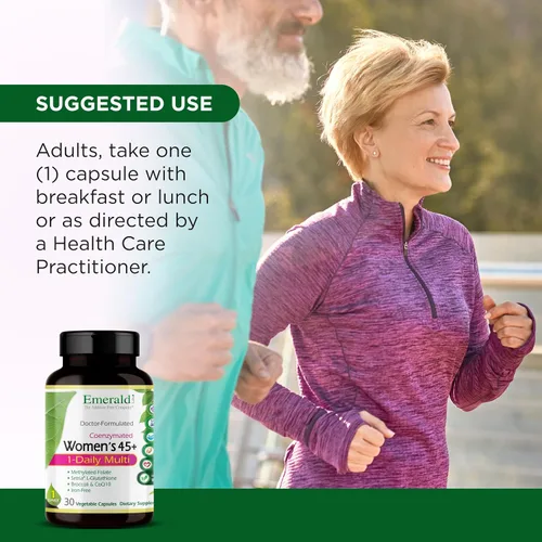 Miniatura 5 de EMERALD LABS Multivitamínico 1-Diario para Mujeres 45+ - Multivitamínico Completo para Apoyo Integral, Salud Ósea y Cardíaca* - Diseñado