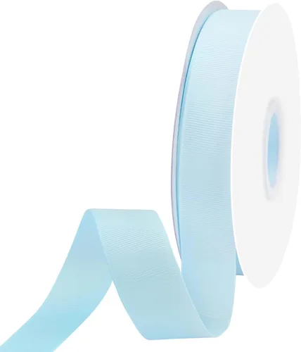 Miniatura 121 de Cinta de grogrén azul real de 1 pulgada x 50 yardas, cinta azul real para envolver, corona, baby shower y otros proyectos 2-Azul real