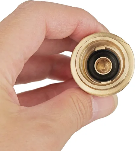 Miniatura 6 de 2 tuercas macho 5042 QCC1, adaptador de manguera de montaje de gas propano con rosca de tubo NPT de 1/4 pulgadas y conector QCC tipo 1 macho y POL