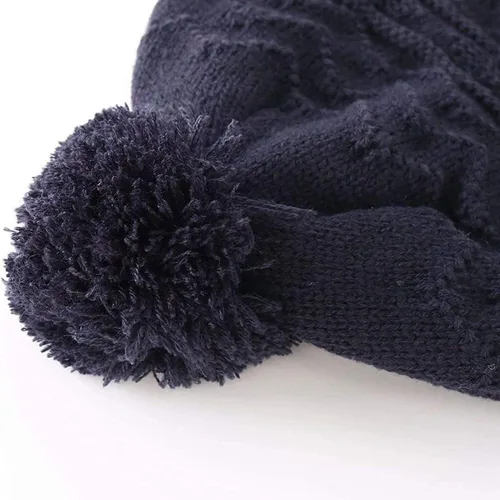 Miniatura 12 de Conjunto de guantes y gorro de invierno para niños, gorro de forro polar cálido, gorro de punto y guantes para niños y niñas