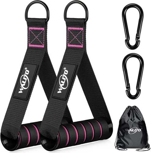 Miniatura 14 de Manijas de Ejercicio WALITO, Reemplazo de Accesorios de Cable para Equipo de Gimnasio en Casa, Sistema de Poleas, Pilates, Bandas de Resistencia