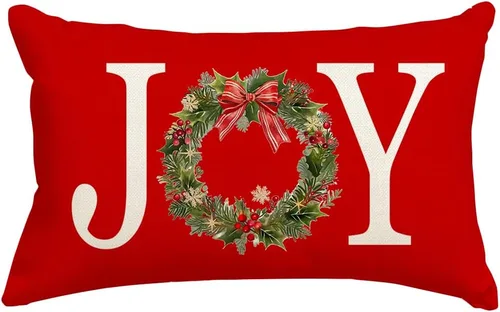 Miniatura 7 de RABUSOFA Fundas de Almohada de Navidad 18x18, Fundas de Almohada para Decoraciones Navideñas al Aire Libre, Fundas de Almohada Decorativas