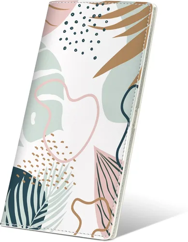 Miniatura 10 de Airkit Billetera ultra delgada para mujer, con bloqueo RFID, cartera para tarjetas de crédito, billetera plegable para mujer con bolsillo