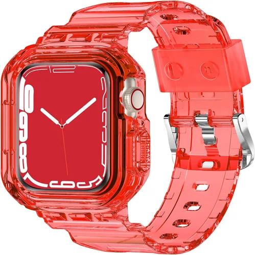 Miniatura 19 de XYF Compatible con correas cristalinas para Apple Watch de 1.929 in, 1.811 in, 1.772 in, 1.732 in, 1.654 in, 1.614 in, 1.575 in, 1.496 in, funda