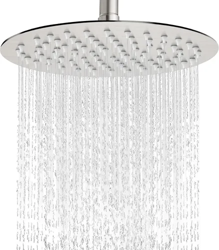 Miniatura 23 de Midanya Cabezal de ducha redondo de acero inoxidable de alta presión de alto flujo de acero inoxidable de 6 pulgadas, diseño ultrafino de alta