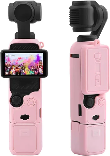 Miniatura 3 de Funda protectora de silicona para DJI Osmo Pocket 3 Funda de silicona Funda protectora Gimbal de mano Accesorios de cámara de acción (rosa)