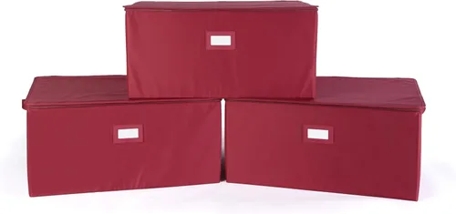 Miniatura 47 de Covermates Keepsakes - Juego de cajas de almacenamiento con cierre de cremallera, paquete de 3 cubos organizadores de poliéster resistente, diseño