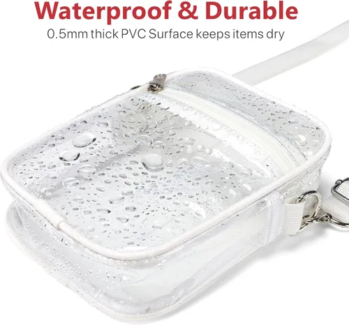 Miniatura 7 de PACKISM Bolsa transparente aprobada para estadios Monederos transparentes para mujeres, bolsa cruzada de estadio para conciertos y eventos